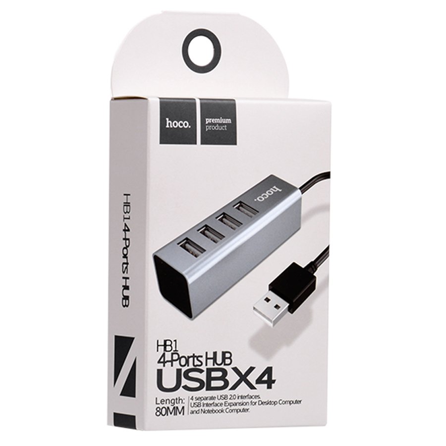 Hoco HB1 USB-хаб 4-в-1 — верхний вид