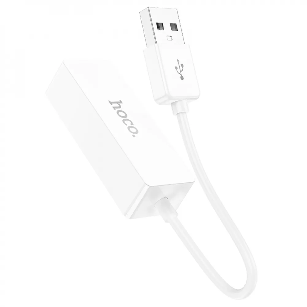 Hoco UA22 USB-Ethernet адаптер — вид спереди