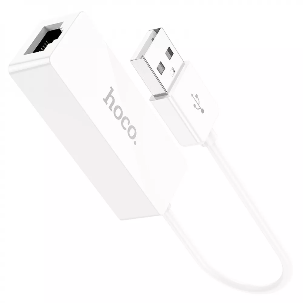 Hoco UA22 USB-Ethernet адаптер — вид спереди