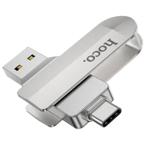 USB флешка Hoco UD10 серебристый — вид спереди