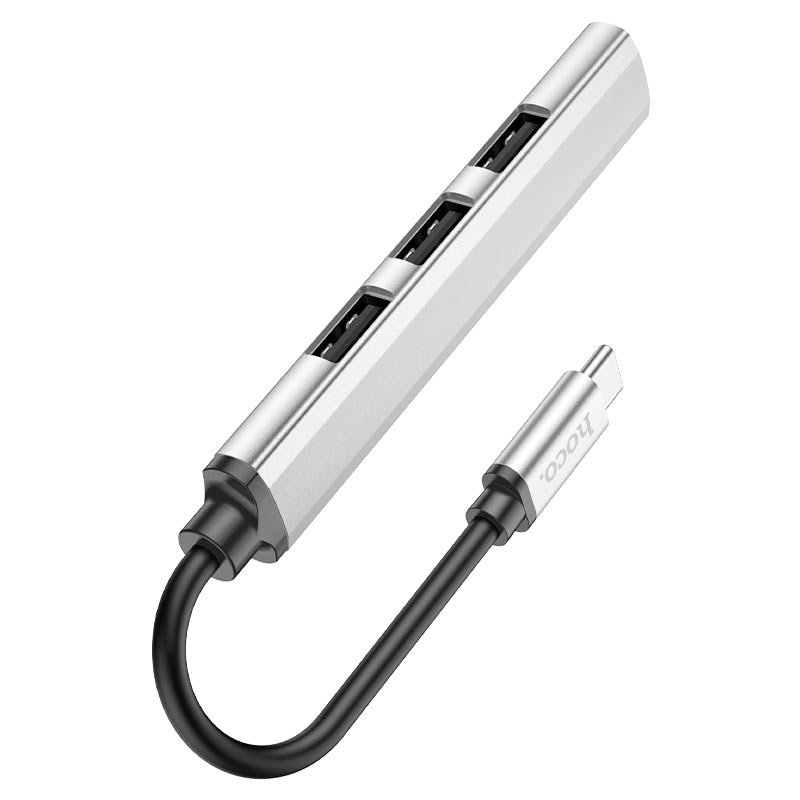 Hoco HB26 USB-хаб 4-в-1 — вид спереди
