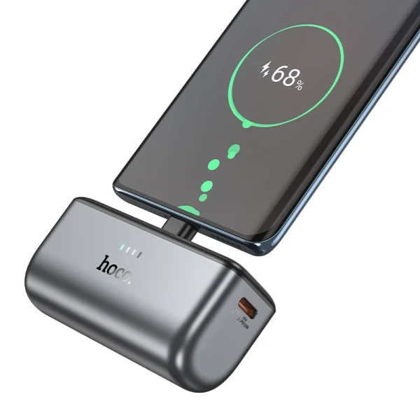 Карманный Power Bank Hoco Q31 PD20W 5000 мАч — компактный внешний аккумулятор USB-C