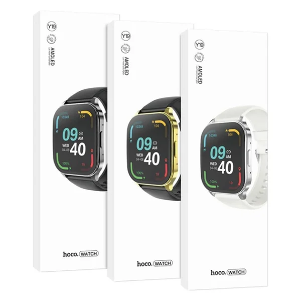 Купить Hoco Y19 смарт-часы с AMOLED и Bluetooth звонками в Кишинёве