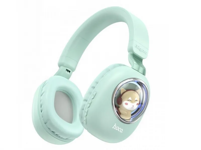 Накладные Bluetooth наушники Hoco ESD11 с RGB-подсветкой и складным дизайном