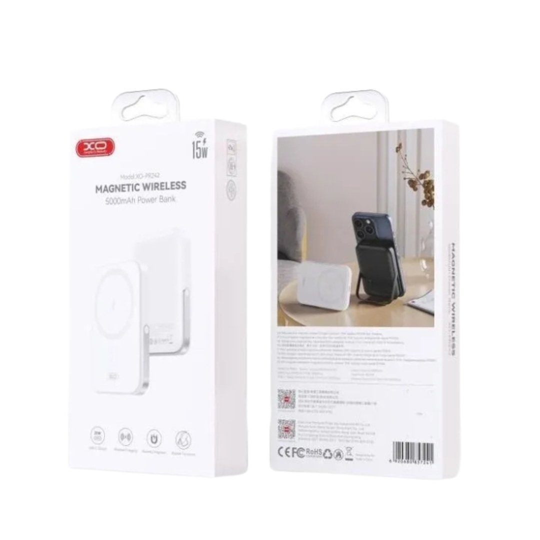 XO PR242 5000 mAh повербанк с MagSafe и подставкой