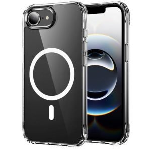 прозрачный чехол с MagSafe и защитой углов для iPhone 16e
