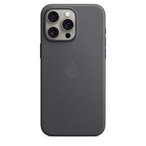 кожаный чехол с MagSafe для iPhone 15 Pro Max черный