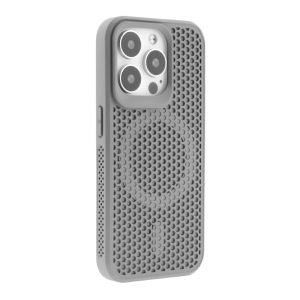 гибридный чехол AeroCool с MagSafe для iPhone 15 Pro серый чёрный белый