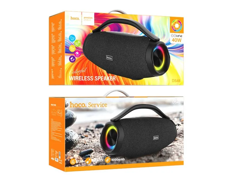 портативная Bluetooth-колонка Hoco DS48 Peak с RGB и IPX6