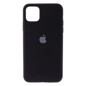 чёрный силиконовый чехол для iPhone 14 Plus