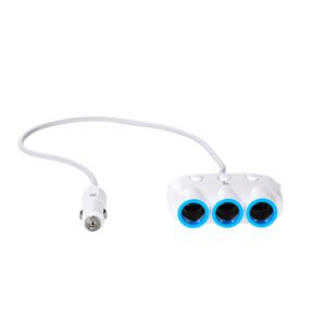 АЗУ HOCO C1 3-в-1 белого цвета с USB и разветвителем