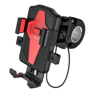 Автодержатель Hoco CA73 для смартфонов 4,5‑7" чёрный красный
