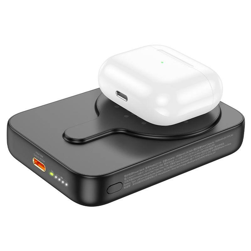 Повербанк Hoco J117A 10000 mAh с беспроводной зарядкой