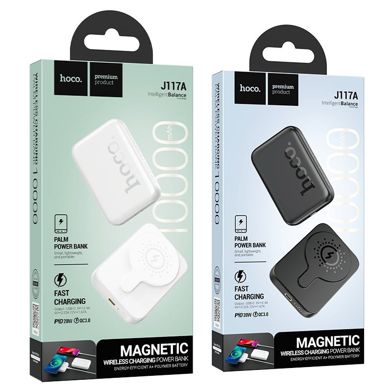 Повербанк Hoco J117A 10000 mAh с беспроводной зарядкой