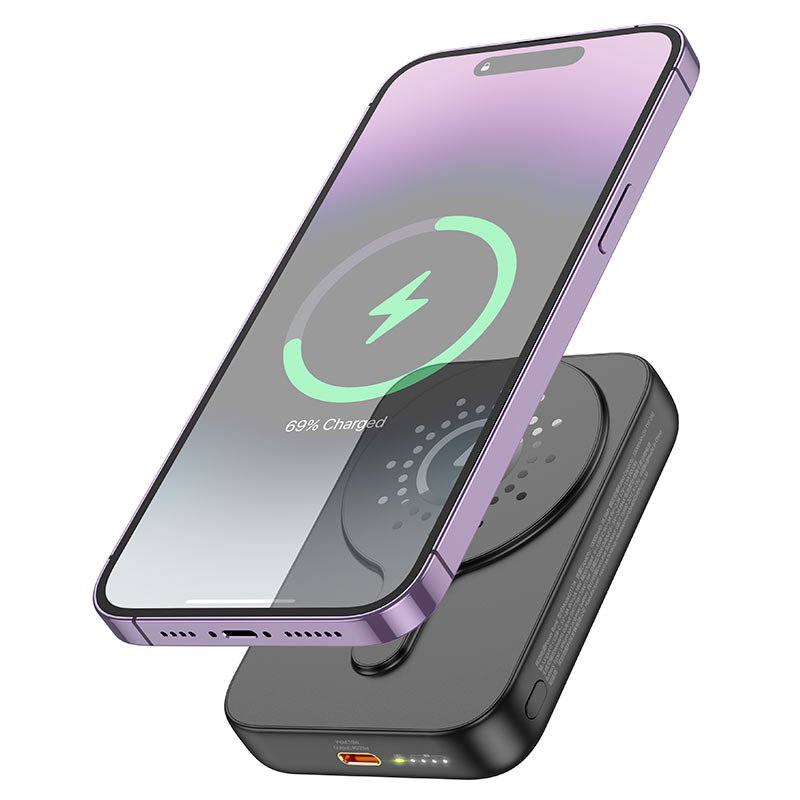 Повербанк Hoco J117A 10000 mAh с беспроводной зарядкой