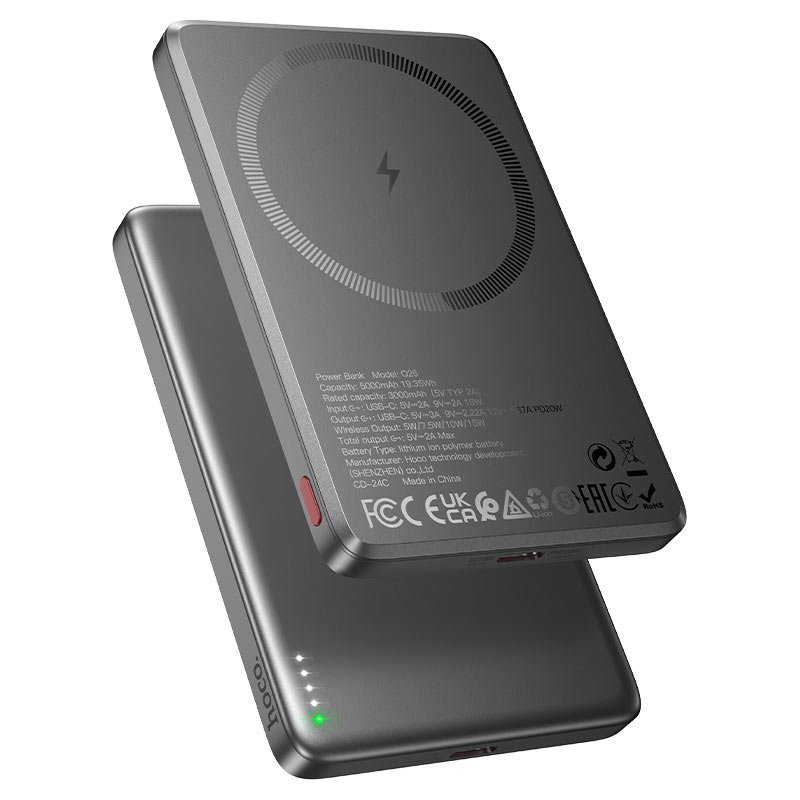 Повербанк Hoco Q26 Joy PD20W 5000 mAh с MagSafe и LED-индикатором