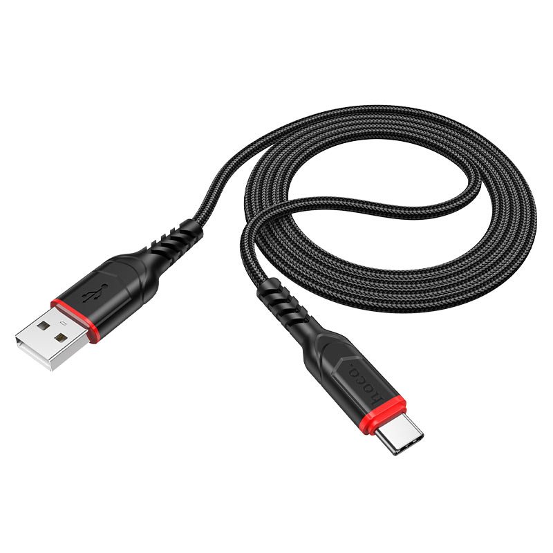 Кабель Hoco X59 Victory USB-A to USB-C 2 м чёрный