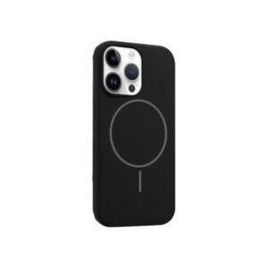черный силиконовый чехол с MagSafe для iPhone 14 Pro Max