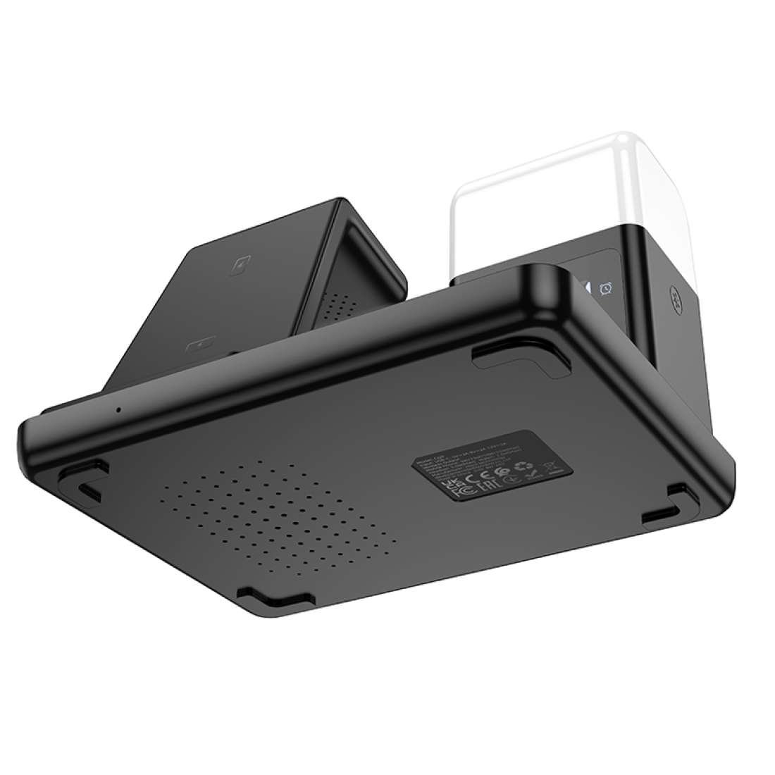 Hoco CQ9 Crown зарядка ночник черно-белая