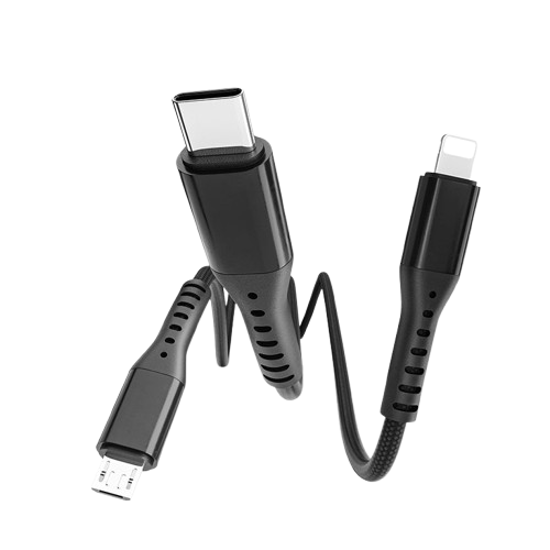 кабель Mietubl MTB-DCODT03 3-в-1 чёрный