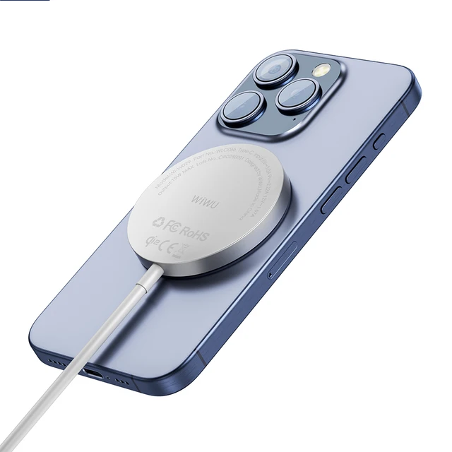 WIWU Wi-W029 магнитная беспроводная зарядка белая