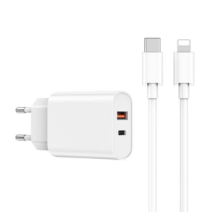 зарядное устройство WiWU Wi-U002 PD+QC с кабелем белый
