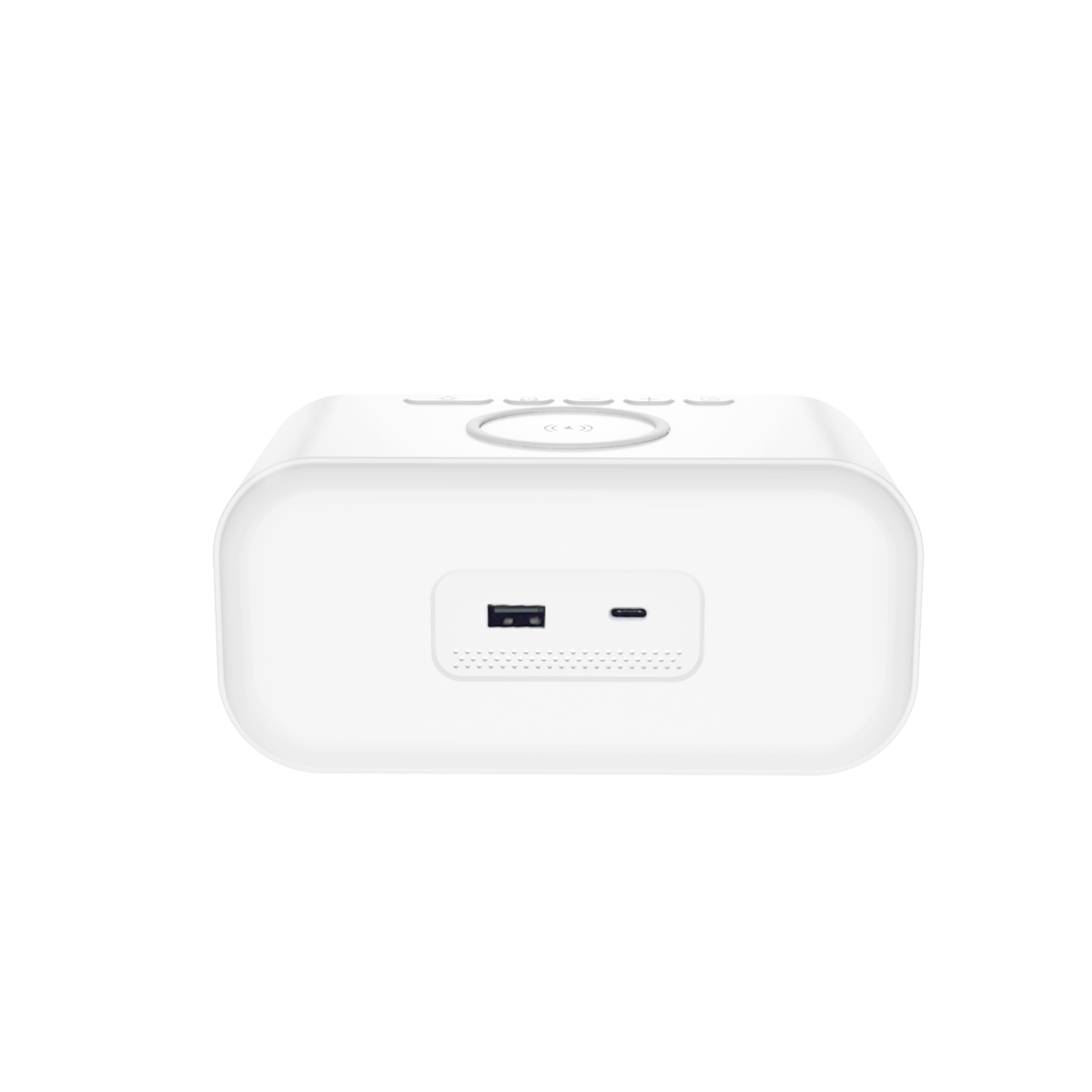 WIWU Wi-W015 зарядка с будильником белая