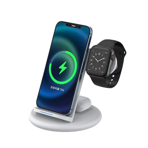 Wiwu Power Air 3in1 беспроводная зарядка белая