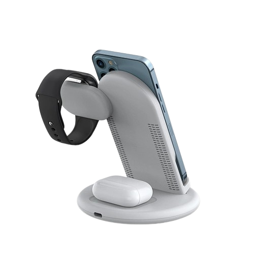 Wiwu Power Air 3in1 беспроводная зарядка белая