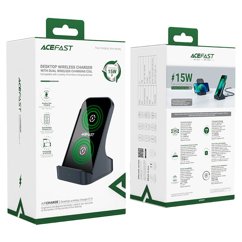 acefast e14 desktop wireless charger packaging ACEFAST E14