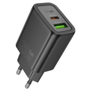 зарядное устройство Hoco N61 PD20W+QC3.0 чёрный белый