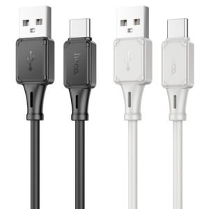 Hoco X101 Assistant USB-A to Type-C кабель, чёрный — вид сбоку