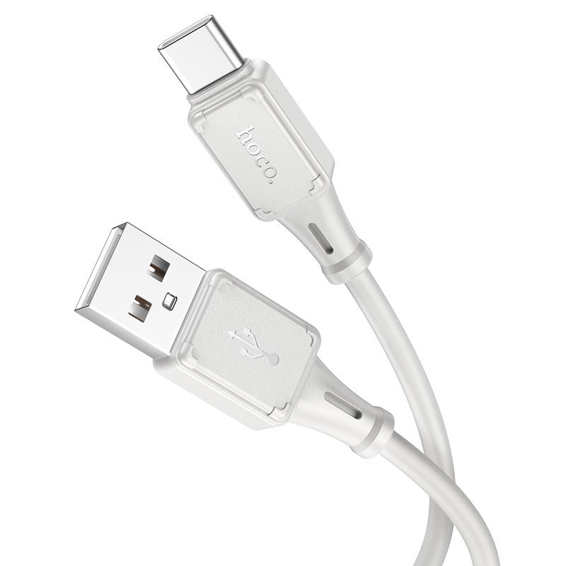 Hoco X101 Assistant USB-A to Type-C кабель, чёрный — вид сбоку
