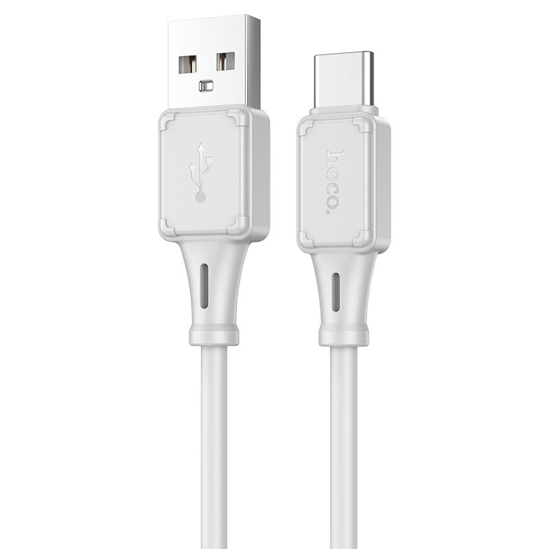 Hoco X101 Assistant USB-A to Type-C кабель, чёрный — вид сбоку