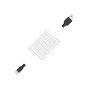 Hoco X21 силиконовый кабель USB-A — Type-C чёрный