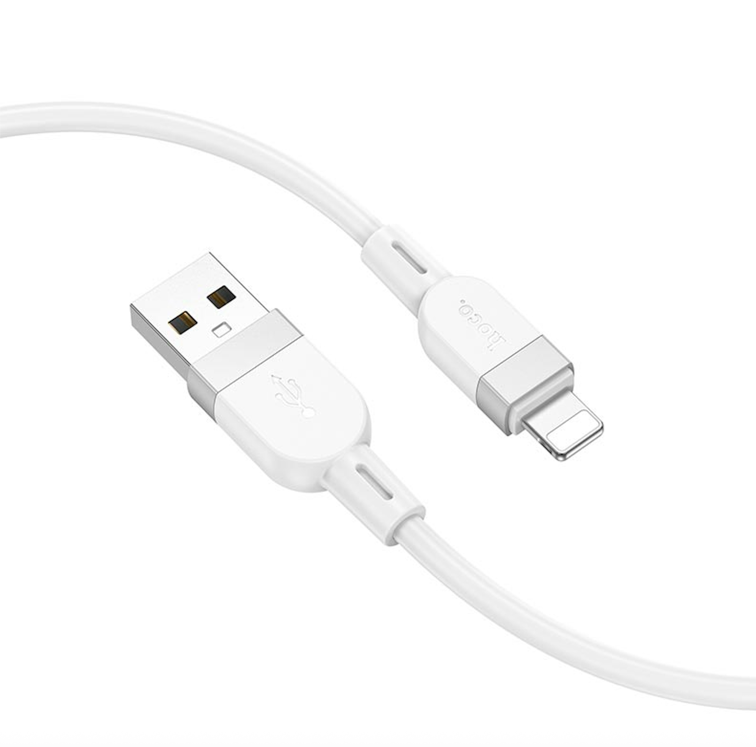 кабель Hoco X109 Lightning белый/чёрный