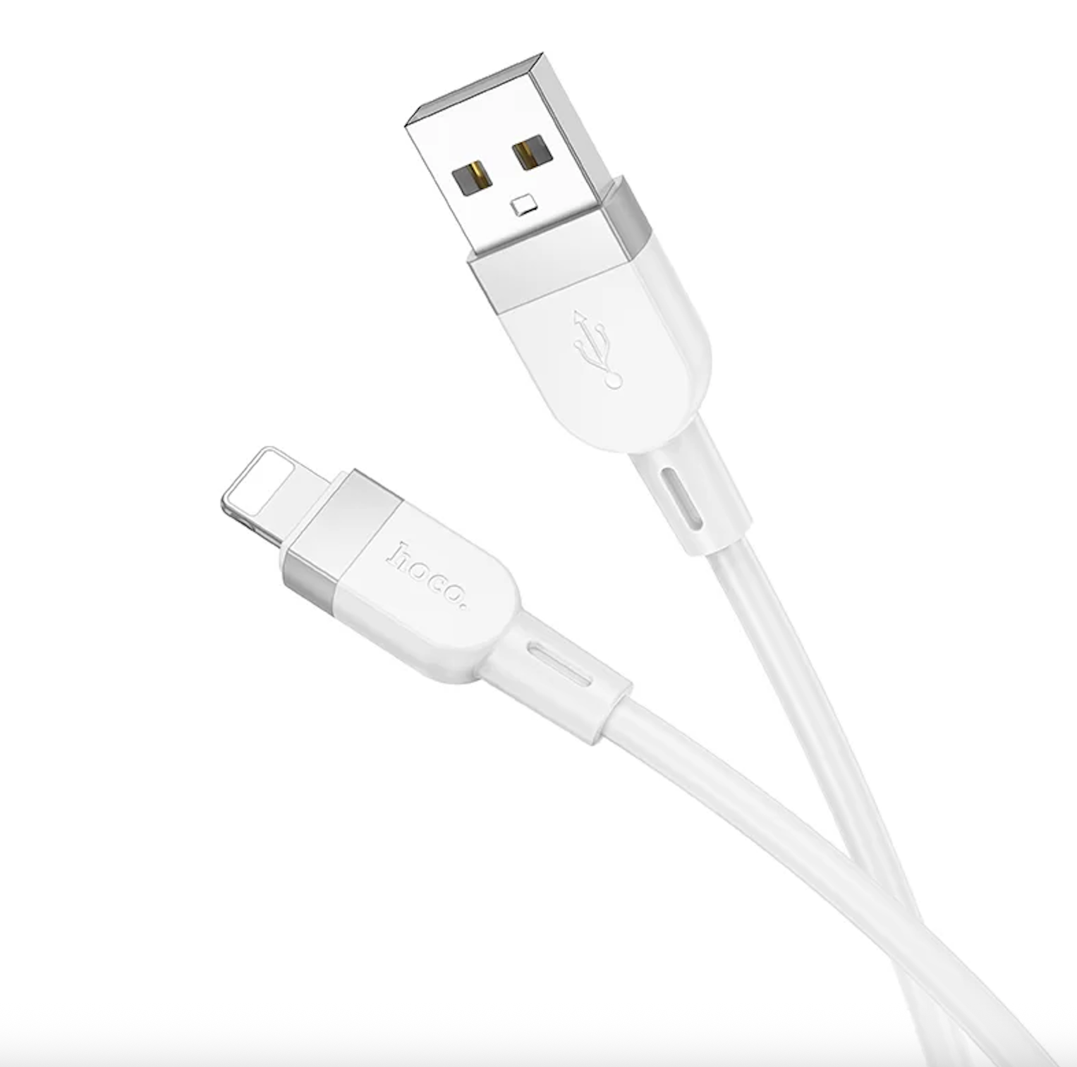 кабель Hoco X109 Lightning белый/чёрный