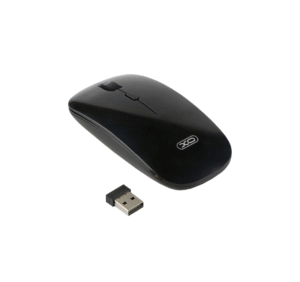 XO M7 Stylish Glossy Cordless Mouse Black white