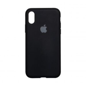 силиконовый чехол iPhone X/XS чёрный