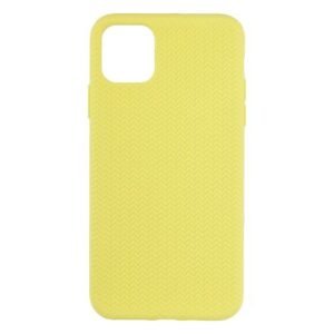 iPhone 11 Pro чехол Silicone Knitted лайм — общий вид