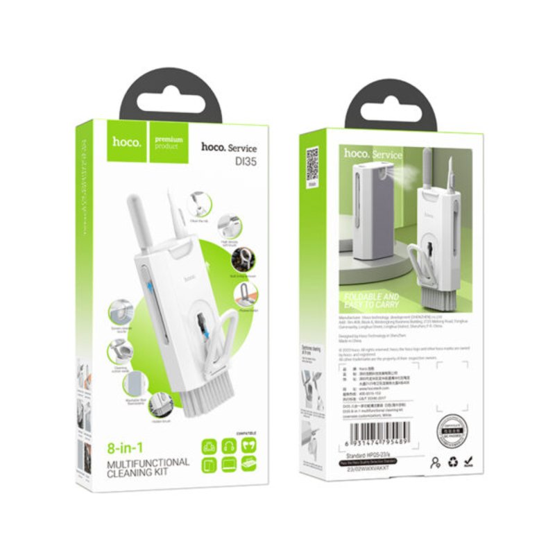 Hoco DI35 многофункциональный набор 8 в 1 для чистки гаджетов