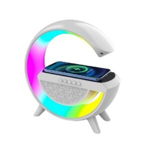 Bluetooth колонка Hoco DS43 Big-G с подсветкой белая