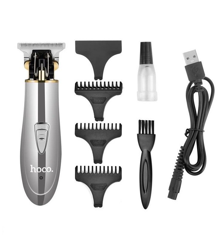 машинка для стрижки Hoco DAR28 серебристо‑чёрная
