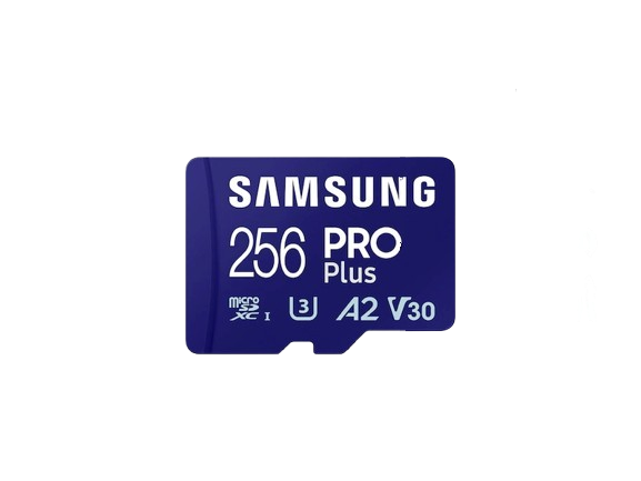 Карта Samsung PRO Plus 256GB с адаптером SD синий