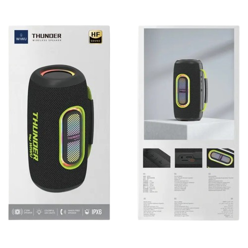 WiWU Thunder H7 Bluetooth колонка чёрная