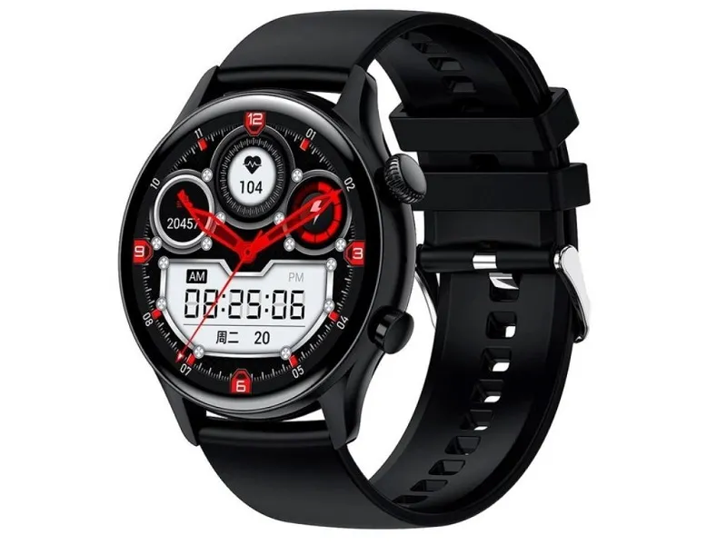 XO J4 умные спортивные часы чёрные