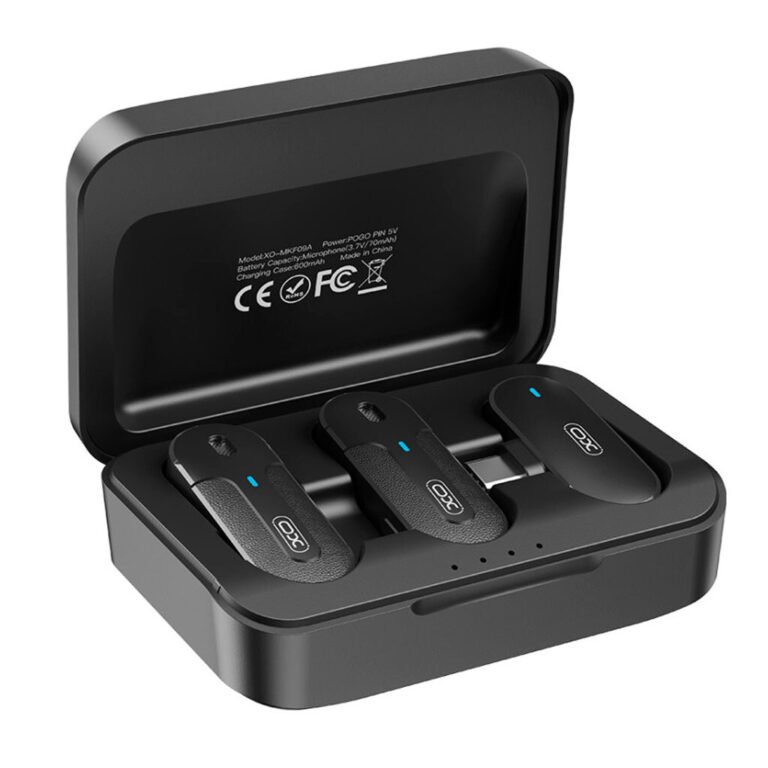 XO MKF09A беспроводной петличный микрофон чёрный
