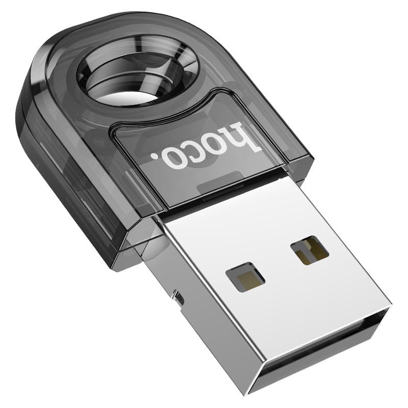 USB Bluetooth адаптер Hoco UA28 прозрачный черный