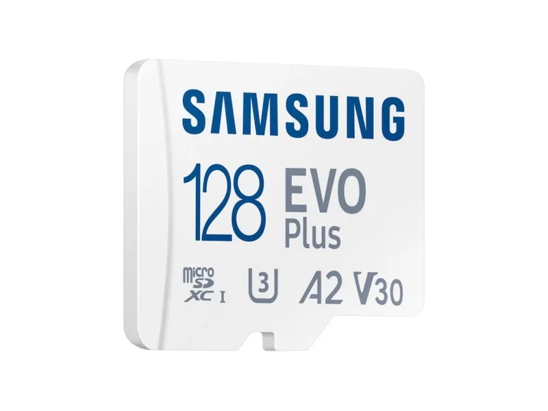 Карта памяти Samsung EVO Plus 128GB microSDXC с адаптером SD белая