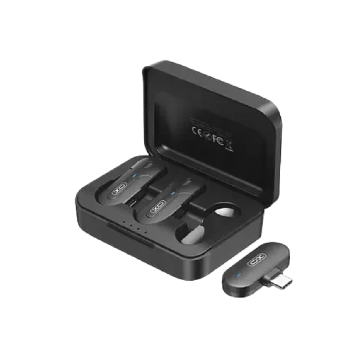 XO MKF09A беспроводной петличный микрофон чёрный